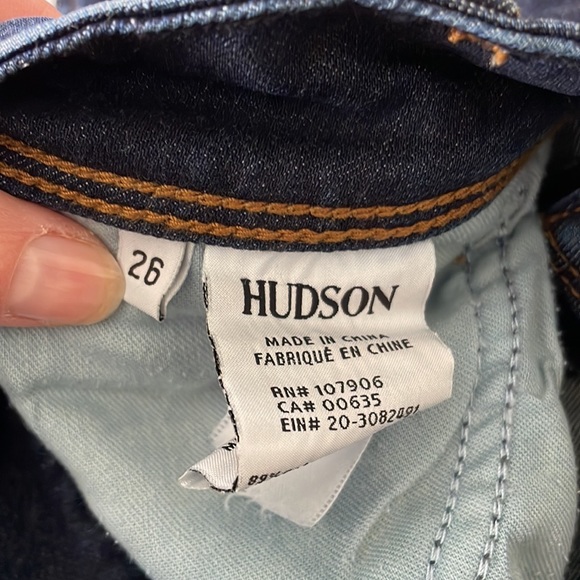 Hudson mid rise Collin dark denim jeans. Size 26 - Picture 5 of 5